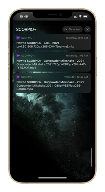 SCORPIO+ Notifications
