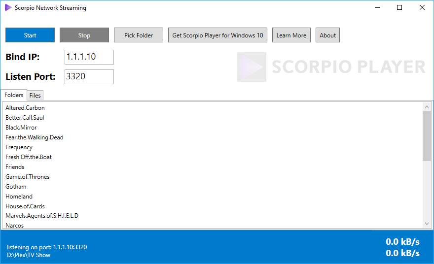 Scorpio Media Server Setup
