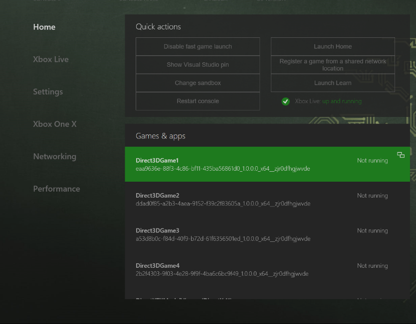 UWP Xbox Step 1
